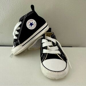 Converse all star size 2 kids baby toddler infant black shoes